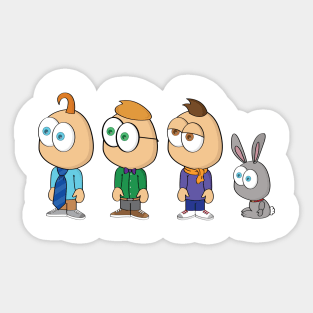 3-O & Rabbit Sticker